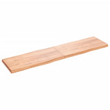 Bordplate lysebrun 200x50x(2-6)cm behandlet heltre naturlig