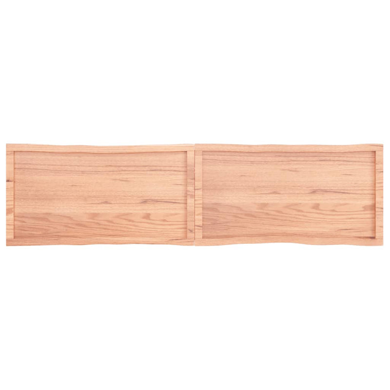 Bordplate lysebrun 200x50x(2-6)cm behandlet heltre naturlig