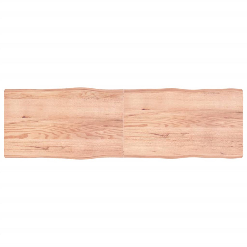 Bordplate lysebrun 200x60x(2-6)cm behandlet heltre naturlig