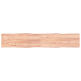 Bordplate lysebrun 220x40x(2-4)cm behandlet heltre naturlig