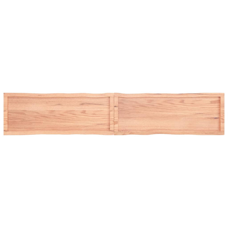 Bordplate lysebrun 220x40x(2-4)cm behandlet heltre naturlig