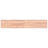 Bordplate lysebrun 220x40x(2-6)cm behandlet heltre naturlig