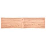 Bordplate lysebrun 220x50x(2-6)cm behandlet heltre naturlig