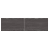 Bordplate mørkebrun 180x50x(2-6)cm behandlet heltre naturlig