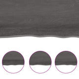 Bordplate mørkebrun 160x60x(2-6) cm behandlet heltre eik