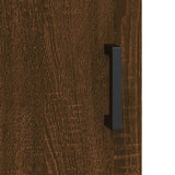 Skjenk brun eik 34,5x34x90 cm konstruert tre