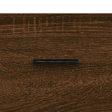 Skjenk brun eik 69,5x34x90 cm konstruert tre