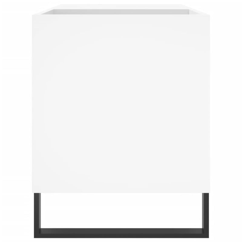 Hifi-benk hvit 85x38x48 cm konstruert tre