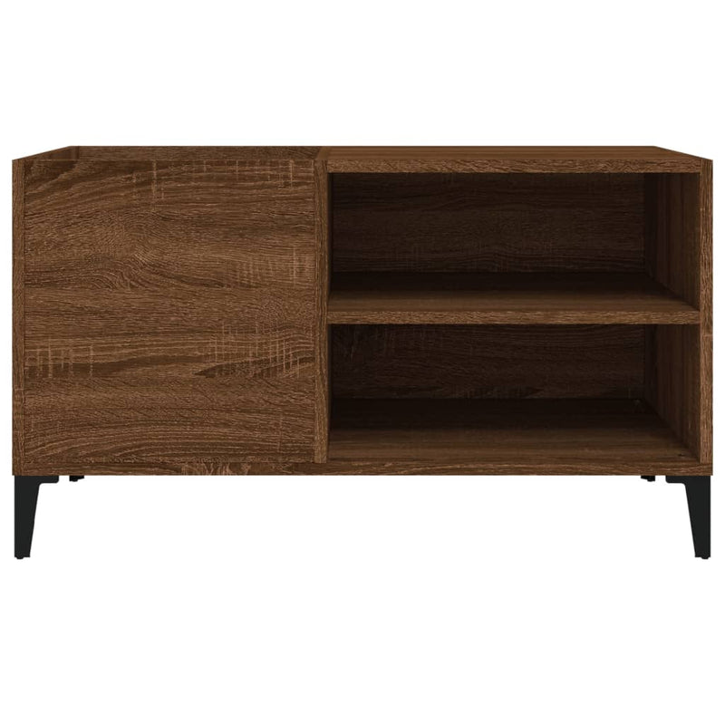 Hifi-benk brun eik 84,5x38x48 cm konstruert tre