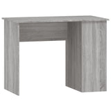 Skrivebord grå sonoma 100x55x75 cm konstruert tre