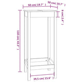 Barsett 3 deler svart heltre furu