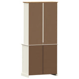 Highboard VIGO hvit 78x40x175 cm heltre furu