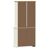 Highboard VIGO hvit 78x40x175 cm heltre furu