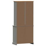 Highboard VIGO grå 78x40x175 cm heltre furu