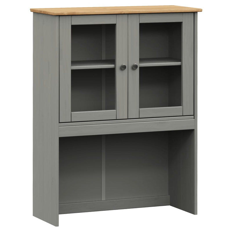 Highboard VIGO grå 78x40x175 cm heltre furu