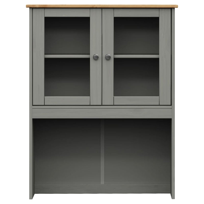 Highboard VIGO grå 78x40x175 cm heltre furu