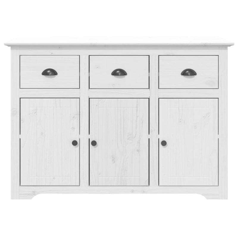 Garderobe BODO hvit 115,5x44x80 cm heltre furu