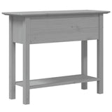 Konsollbord BODO grå 90x34,5x73 cm heltre furu