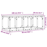 Salongbord sonoma eik 100x50x35,5 cm konstruert tre