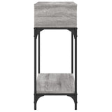 Konsollbord grå sonoma 100x30,5x75 cm konstruert tre