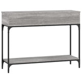 Konsollbord grå sonoma 100x30,5x75 cm konstruert tre