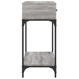 Konsollbord grå sonoma 100x34,5x75 cm konstruert tre