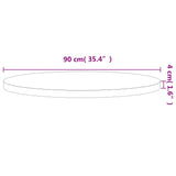 Bordplate Ø90x4 cm rund heltre bøketre