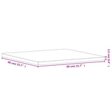 Bordplate 40x40x1,5 cm firkantet heltre bøketre