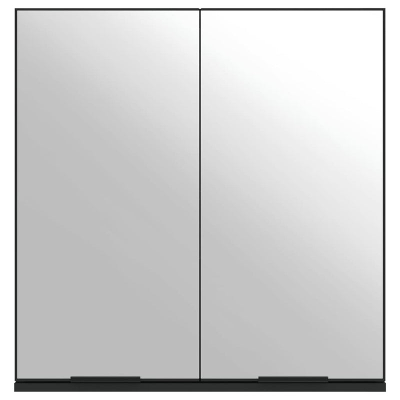 Baderomsspeil svart 64x20x67 cm konstruert tre