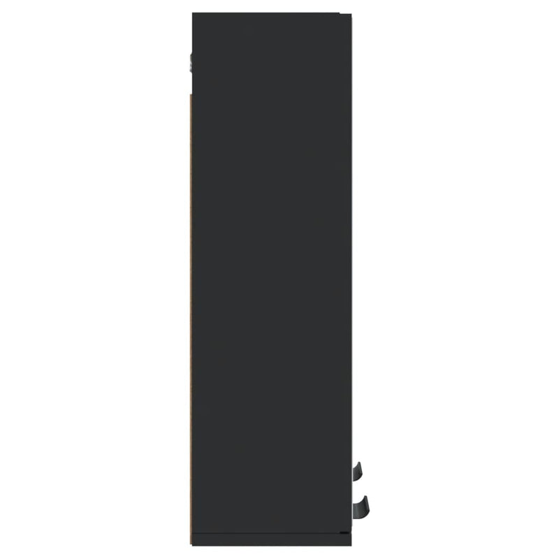 Baderomsspeil svart 64x20x67 cm konstruert tre