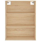 Highboard sonoma eik 69,5x34x180 cm konstruert tre