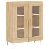 Highboard sonoma eik 69,5x34x180 cm konstruert tre