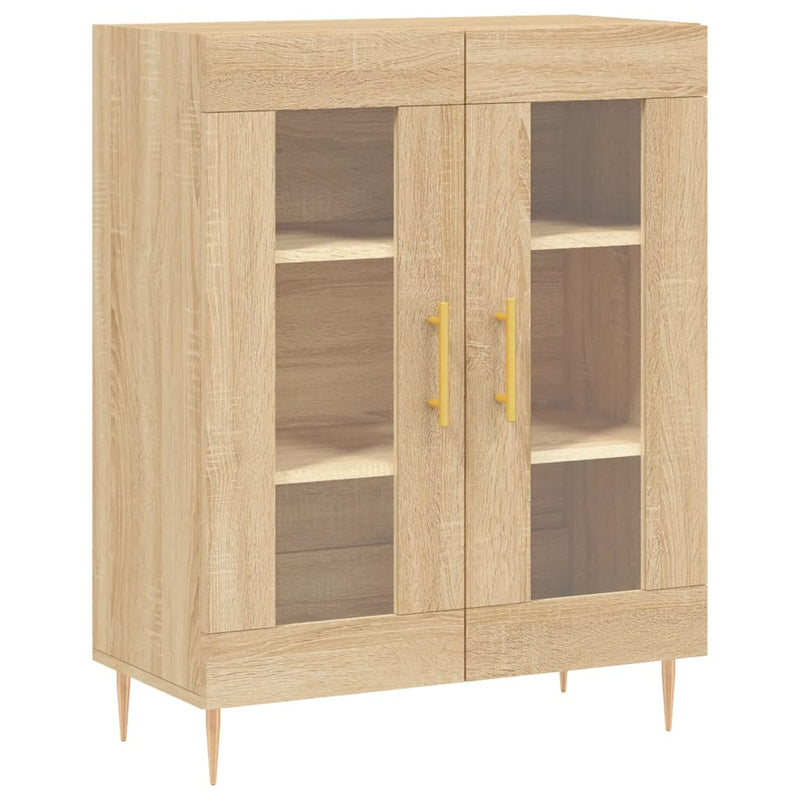 Highboard sonoma eik 69,5x34x180 cm konstruert tre