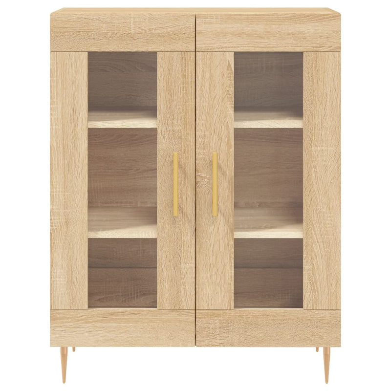 Highboard sonoma eik 69,5x34x180 cm konstruert tre