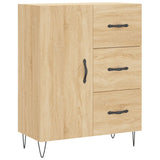 Highboard sonoma eik 69,5x34x180 cm konstruert tre