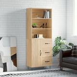 Highboard sonoma eik 69,5x34x180 cm konstruert tre