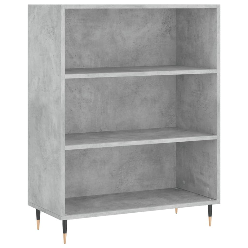 Highboard betonggrå 69,5x32,5x180 cm konstruert tre