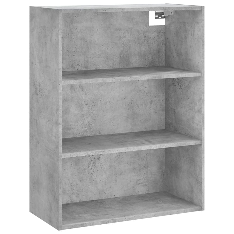 Highboard betonggrå 69,5x32,5x180 cm konstruert tre