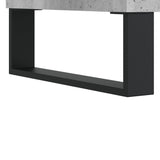 Highboard betonggrå 69,5x32,5x180 cm konstruert tre