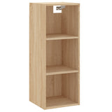 Highboard sonoma eik 34,5x34x180 cm konstruert tre