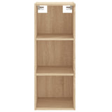 Highboard sonoma eik 34,5x34x180 cm konstruert tre