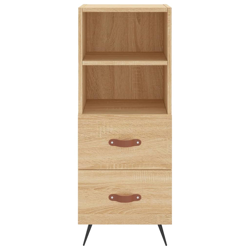 Highboard sonoma eik 34,5x34x180 cm konstruert tre