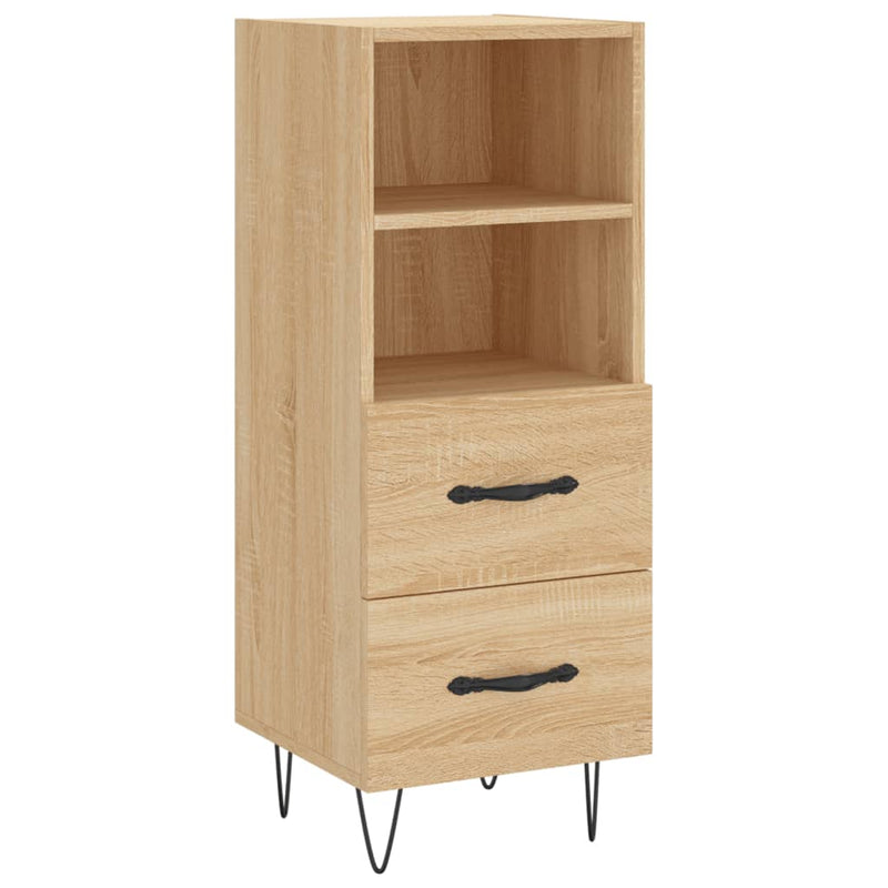 Highboard sonoma eik 34,5x34x180 cm konstruert tre