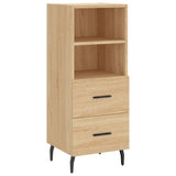 Highboard sonoma eik 34,5x34x180 cm konstruert tre