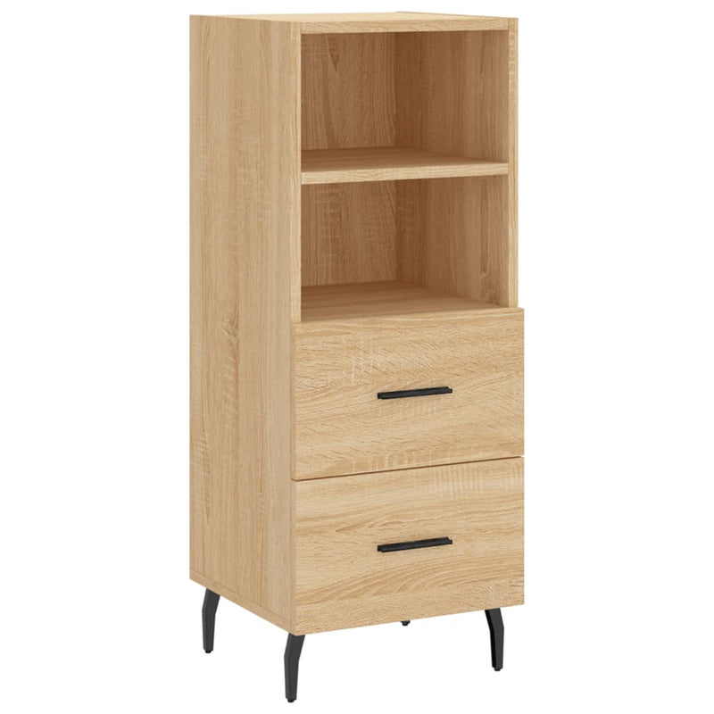 Highboard sonoma eik 34,5x34x180 cm konstruert tre