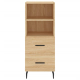 Highboard sonoma eik 34,5x34x180 cm konstruert tre