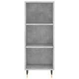 Highboard betonggrå 34,5x32,5x180 cm konstruert tre