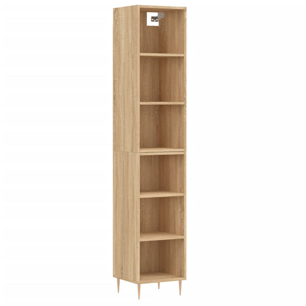 Highboard sonoma eik 34,5x32,5x180 cm konstruert tre