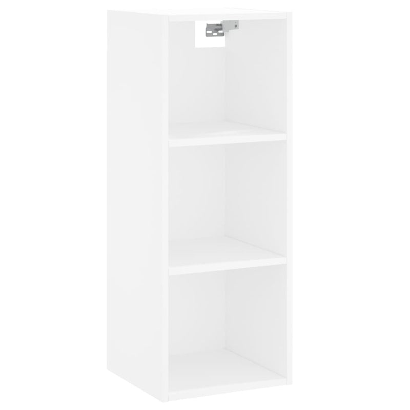 Highboard hvit 34,5x32,5x180 cm konstruert tre