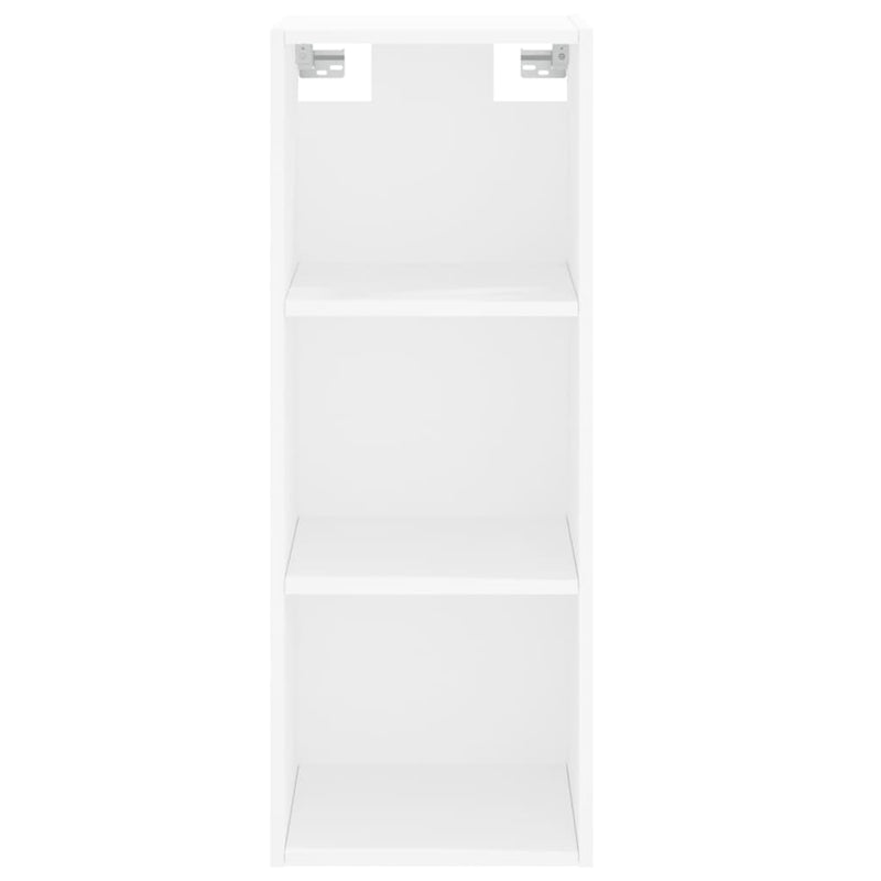 Highboard hvit 34,5x32,5x180 cm konstruert tre